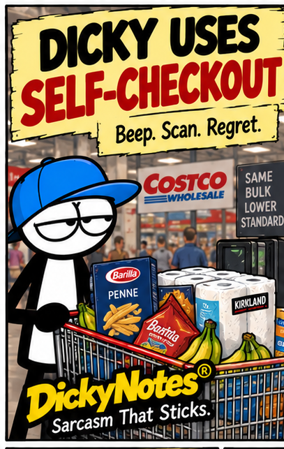 Dicky Uses Self-Checkout