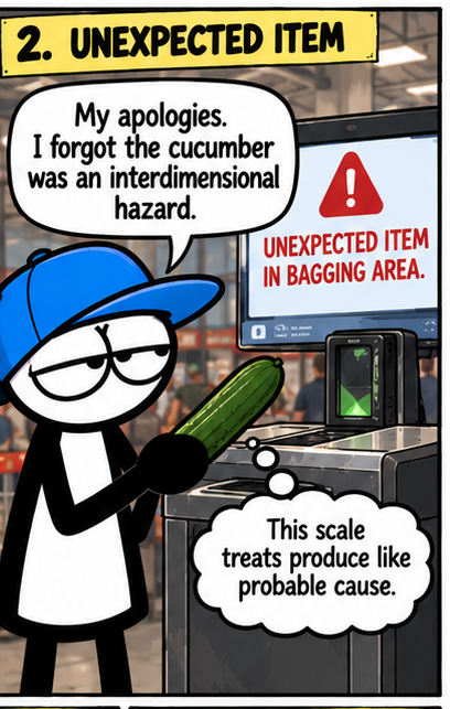 Dicky Uses Self-Checkout - Panel 2