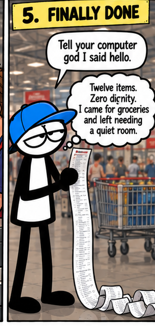 Dicky Uses Self-Checkout - Panel 5