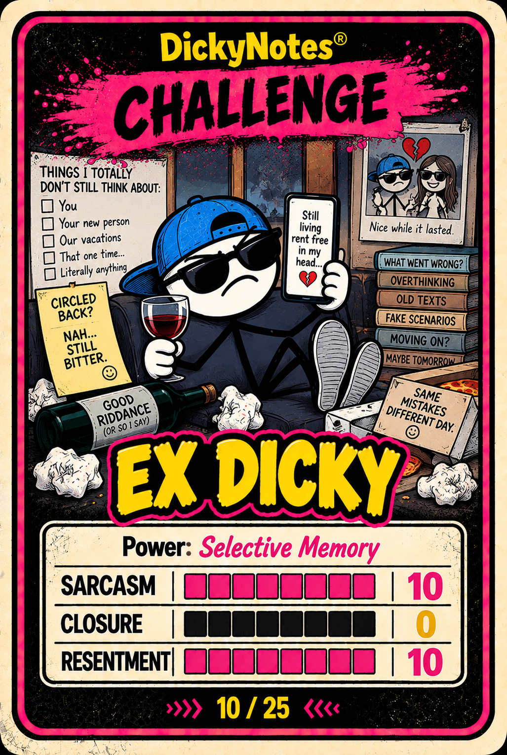Ex Dicky character card from the DickyNotes® character universe.