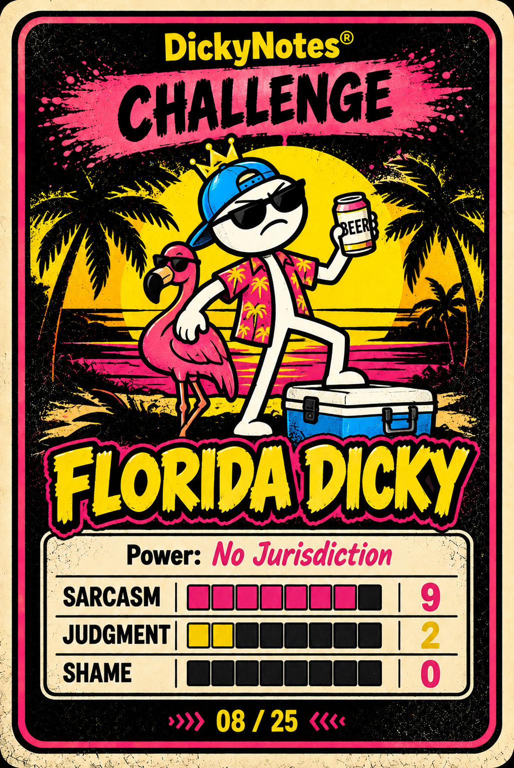 Florida Dicky character card from the DickyNotes® character universe.